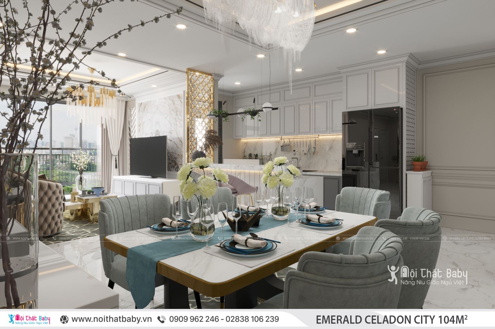 Tổng hợp các mẫu thiết kế nội thất Chung cư Emerald Celadon City